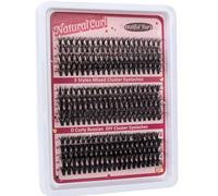 OWill 300 Pezzi Ciglia Finte Ciuffetti Extension Ciglia D Curl 10-18mm 30+40+50D Ciglia Finte Naturali Kit Extension Ciglia Fai da Te per Principianti