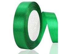 OWill Nastro Raso,Nastri Raso Verde in Poliestere 20 mm x 22 m Double Face, Nastro Regalo Nastro Decorativo per Decorazione Torte,Matrimoni,Battesimo