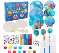 OWill Set di Conchiglie per Bambini, Kit Pittura e Artigianato Fai Da Te per Ragazze 5+ Anni