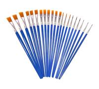OWill Set Pennelli Pittura 21 Pezzi, Pennelli per Dipingere per Pittura ad Acquerello, Pittura a Olio, Pittura Acrilica, Pittura su Roccia, Pittura Facciale, Pittura sul Corpo e Artigianato