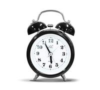 OWill Sveglia da comodino con doppia campana da 10,2 cm, con quadrante retrò, sveglia forte per chi dorme pesantemente con batteria per bambini, per viaggi, camere da letto, scrivania
