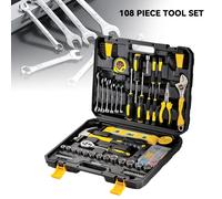 OWJHE 108 pezzi/set kit di attrezzi per montaggio kit di attrezzi per la casa set di attrezzi per la casa fai da te per riparazioni e manutenzione della casa