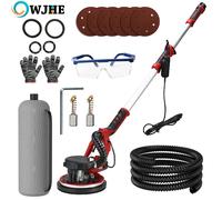 OWJHE 1390W Levigatrice elettrica per cartongesso Lucidatrice a velocità variabile regolabile con maniglia autoaspirante Levigatrice per smerigliatrice da parete