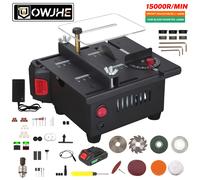 OWJHE 200W Mini Sega Da Tavolo Elettrica Piccola Sega Da Banco Sega Da Tavolo Per Uso Domestico FAI DA TE Lavorazione Del Legno Utensile Da Taglio Tornio Macchina