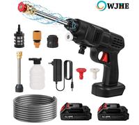 OWJHE 30Bar Pistola ad acqua ad alta pressione senza fili per la pulizia della macchina per il lavaggio dell'auto Ugello per tubo di irrigazione da giardino Pistola ad acqua in schiuma per irrigatore
