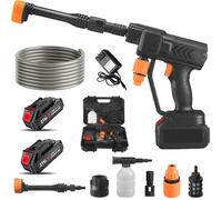 OWJHE 6 in 1 Pistola ad acqua per auto pulita ad alta pressione Mitragliatrice per pittura da giardino domestico per pistola per autolavaggio senza fili Makita 21V Batteria
