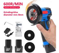 OWJHE Mini smerigliatrice angolare Mini lucidatrice ricaricabile per uso domestico Lucidatrice per smerigliatrice manuale elettrica