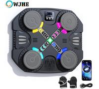 OWJHE Nuova macchina da boxe musicale Smart Bluetooth montata a parete Music Boxing Trainer Palestra Boxe elettronico Attrezzatura per punzonatura bersaglio Black