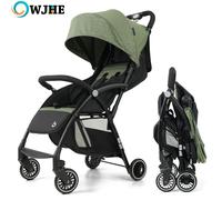 OWJHE Passeggino leggero Collezione con un clic Carrello da giardino può sedersi o sdraiarsi Pieghevole leggero e portatile Green