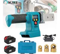 OWJHE Saldatrice per tubi elettrici Fusore a batteria PPR PE Saldatore Tubo di plastica PP Riscaldamento Hot Melt Adatto per Makita/Dewalt