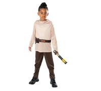 Owk-Wan-Kenobi Opp + LIGHTSABER Costume Da Bambino In Maschera Di Star Wars