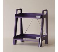 OWKAY Estante Multicapa Móvil Carro De Mesa De Centro Transparente Adornos De Piso De La Sala De Estar Estantería Individual Carro De Almacenamiento Multicapa