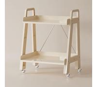 OWKAY Estante Multicapa Móvil Carro De Mesa De Centro Transparente Adornos De Piso De La Sala De Estar Estantería Individual Carro De Almacenamiento Multicapa