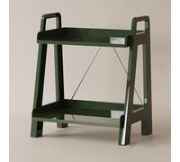 OWKAY Estante Multicapa Móvil Carro De Mesa De Centro Transparente Adornos De Piso De La Sala De Estar Estantería Individual Carro De Almacenamiento Multicapa