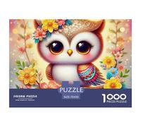 Owl 1000 Pezzi Per Gioco Familiare, Classici, Giochi Rilassamento Perfetto Per Appassionati Di Esperti Divertimento Cute Owl Impegnativo E Difficile Per Divertenti Per Uomo E Donna 70x50cm/1000pcs
