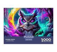 Owl 1000 Pezzi Per Gioco Familiare, Classici, Giochi Rilassamento Perfetto Per Appassionati Di Esperti Impossibili Cute Owl Per Adulti E Bambini Da 14 Anni E Più Divertenti Per Uomo E Donna 70x50cm/10