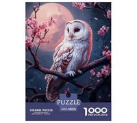 Owl 1000 Pieces Art Puzzle Fun Cute Animal Puzzle for Adults for Adults from 14 Years Gift Jigsaw Games 38x26cm/1000pcs