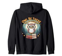Owl Be There for My Students Back to School Gioco di Parole per Insegnanti Felpa con Cappuccio