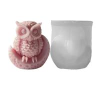 Owl Candle Making Mold, Easy Release Animal Statue, Centerpieces Animal | Candle Reusable Non-Stick for Wildlife Lovers Candle Chocolate Soap Desserts Party Favors Home Decor, DIY Craft