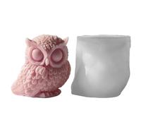 Owl Candle Mold - 3D Silicone Animal Mold | Reusable Crafting Tool for Candle, Resin, Soap, Chocolate, and Plaster | Creative DIY Owl Design for Beginners, Tabletop Decoration, Home Centerpieces