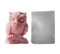 Owl Candle Mold - 3D Silicone Animal Mold | Reusable Crafting Tool for Candle, Resin, Soap, Chocolate, and Plaster | Creative DIY Owl Design for Beginners, Tabletop Decoration, Home Centerpieces