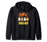 Owl Halloween Squad Costume | Happy Owloween Team Felpa con Cappuccio