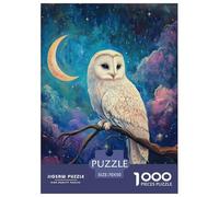 Owl Jigsaw Puzzle Impossibili 1000Pcs Decorazione Per La Casa. Giochi Rilassamento E Intelligence Per Adulti E Ragazzi Da 14 Anni 70x50cm/1000pcs