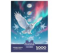 Owl Jigsaw Puzzle Impossibili 1000Pcs Decorazione Per La Casa. Giochi Rilassamento E Intelligence Per Adulti E Ragazzi Da 14 Anni 38x26cm/1000pcs