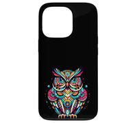 Owl Midcentury Mid Century Retro Hoot Animal Custodia per iPhone 13 Pro