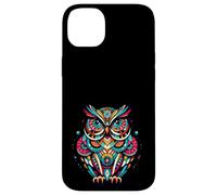 Owl Midcentury Mid Century Retro Hoot Animal Custodia per iPhone 14 Plus