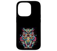 Owl Midcentury Mid Century Retro Hoot Animal Custodia per iPhone 14 Pro