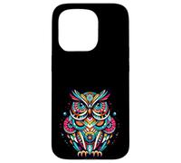 Owl Midcentury Mid Century Retro Hoot Animal Custodia per iPhone 15 Pro