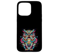 Owl Midcentury Mid Century Retro Hoot Animal Custodia per iPhone 15 Pro Max
