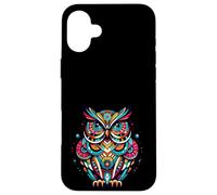 Owl Midcentury Mid Century Retro Hoot Animal Custodia per iPhone 16 Plus