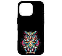 Owl Midcentury Mid Century Retro Hoot Animal Custodia per iPhone 16 Pro