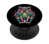 Owl Midcentury Mid Century Retro Hoot Animal PopSockets PopGrip Adesivo