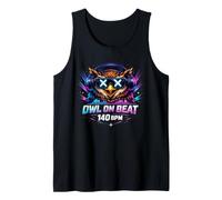 Owl On Beat 140 BPM - Motivo Techno Rave Musica Elettronica Canotta