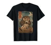 Owl Onigiri Series Cool Funny Kawaii Ukiyo Novelty Maglietta