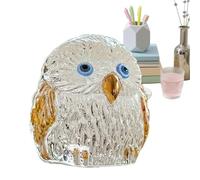 Owl Ornament Figurine - Crystal Sparkling White Statue for Home Decor | Elegant Owl Decor for Christmas, Thanksgiving, Birthdays, Family, Friends, Living Room, Bedroom, Shelf, Windowsill Display