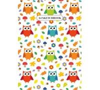 Owl Pals ~ Sketchbook: Large A4 Blank Drawing Book | Plain Pages for Drawing, Doodling and Sketching | Cute Aesthetic