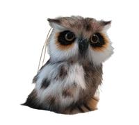 Owl Plush Toy, Gufo Stuffed Animal, Pendant Hangable Pendant with Loop Realistic Vivid Eye Design DollDecor for Wall Door Tree Bag Party Kids Backpack