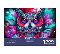 Owl, Puzzle Da 1000 Pezzi, Regalo Divertente E Ben Pensato Che Trasmette Soddisfazione E Felicità Condivisa, Ideale Come Sorpresa, Compleanno O Elemento Decorativo, Adatto A Partire Dai 12 Anni, 70x