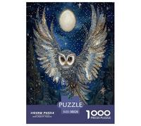 Owl Puzzle Impossible 1000 Pezzi Decorazione Per La Casa. Rilassamento E Intelligence Per Adulti E Ragazzi Da 14 Anni 38x26cm/1000pcs