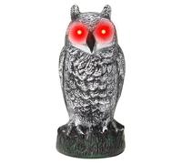 Owl Spaventapasseri - Esca a gufo per spaventare gli uccelli, esca inclinata, statua di gufo, esca per spaventare gli uccelli, esca anti-gufo per spaventare gli uccelli, esca anti-gufo, gufo