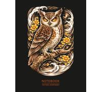 Owl Tattoo Notebook - Japanese Style Art Journal: Wise Owl Design Inspired by Traditional Tattoo Art