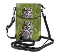Owl Tree Branches Stampa Piccolo Telefono Cellulare Borsa In Pelle Regolabile Spalla Corda Crossbody Borse Per Le Donne