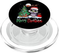 Owl Wearing Santa Hat Xmas - Merry Christmas Owl PopSockets PopGrip per MagSafe