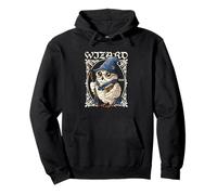 Owl wizard vintage merlin tee for the wizard of the company Felpa con Cappuccio