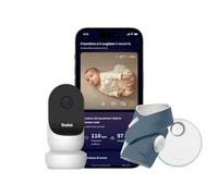 Owlet Dream Duo 2 - Baby Monitor Intelligente: Dream Sock e Owlet Cam 2 - Monitoraggio in tempo reale dei parametri vitali e visualizzazione video HD - Blue Avio