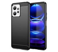 owlhold Cover per Xiaomi Redmi Note 12 4G, Custodia Spazzolata e Fibra di Carbonio Morbido Silicone TPU Slim Fit Case, Antiurto, Antigraffio, Antiscivolo, Protezione Grado Militare, Nero